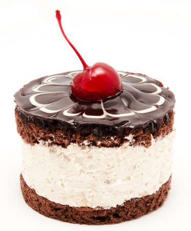 Modern Designer Chocolate Cake In The Shape Of A Car Tire As A Gift To A Motorist Or Racer The Cake Consist Of Mousse And Covered Dark Chocolate On A Stand