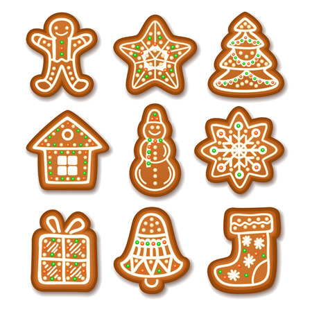 set of gingerbread christmas cookies decorated icing holiday cookie in shape of christmas xmas tree - Christmas Cookie Decorations set of gingerbread christmas cookies decorated icing holiday cookie in shape of christmas xmas tree - Christmas Cookie Decorations