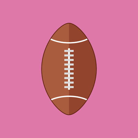 シンプルフラットスタイルラグビーボールベクトルイラストグラフィックデザインのイラスト素材 ベクタ Image
