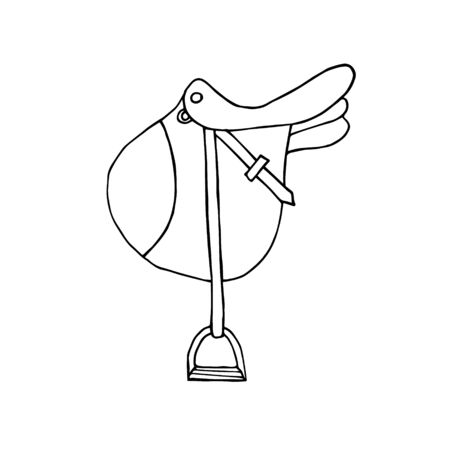 English Saddle Stock Illustrations, Cliparts and Royalty Free English Saddle  Vectors