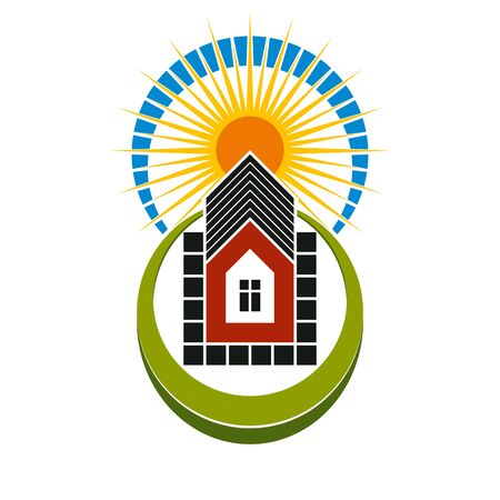 不動産の概念 夕日を背景 ベクター デザイン要素の家のイラスト シンプルな家 夜明けの風景は 広告やグラフィック デザインに使用できます のイラスト素材 ベクタ Image 不動産の概念 夕日を背景 ベクター デザイン要素の家のイラスト シンプルな家 夜明けの風景は 広告やグラフィック デザインに使用できます のイラスト素材 ベクタ Image