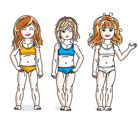 カラフルなビキニを着てポーズかわいいの幸せな女の子 ベクター子供のイラスト セット 子供の頃や家族のライフ スタイルのクリップアート のイラスト素材 ベクタ Image 7577 カラフルなビキニを着てポーズかわいいの幸せな女の子 ベクター子供のイラスト セット 子供の頃や家族のライフ スタイルのクリップアート のイラスト素材 ベクタ Image 7577