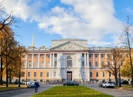 st petersburgrussia october 3 2016 mikhailovsky castle or engineers castle in