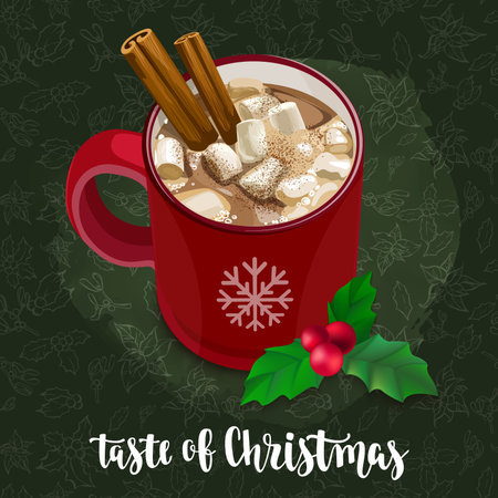 装飾的なベクトル イラストと手書きの筆文字 ココアとマシュマロとグラスをマット 濃い赤の背景のクリスマス グリーティング カード デザイン要素 の イラスト素材 ベクタ Image 65 装飾的なベクトル イラストと手書きの筆文字 ココアとマシュマロとグラスをマット 濃い赤の背景のクリスマス グリーティング カード デザイン要素 の イラスト素材 ベクタ Image 65