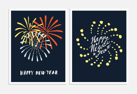 手描きの花火と輝かしくのセット のイラスト素材 ベクタ Image 手描きの花火と輝かしくのセット のイラスト素材 ベクタ Image