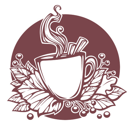 暖かい秋の茶会と落ち葉 のイラスト素材 ベクタ Image 暖かい秋の茶会と落ち葉 のイラスト素材 ベクタ Image