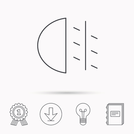 ハイビームのアイコン 遠い光車の記号です ダウンロードの矢印ランプ 学ぶ本とメダル アイコンを受賞します のイラスト素材 ベクタ Image ハイビームのアイコン 遠い光車の記号です ダウンロードの矢印ランプ 学ぶ本とメダル アイコンを受賞します のイラスト素材 ベクタ Image