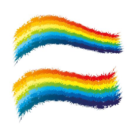 綺麗な虹。 のイラスト素材・ベクタ - . Image 83096256.