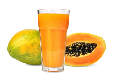 papaya: Ly nước trái cây đu đủ bị cô lập Kho ảnh
