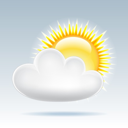 Mostly Sunny Weather Symbol Mostly Sunny Weather Symbol