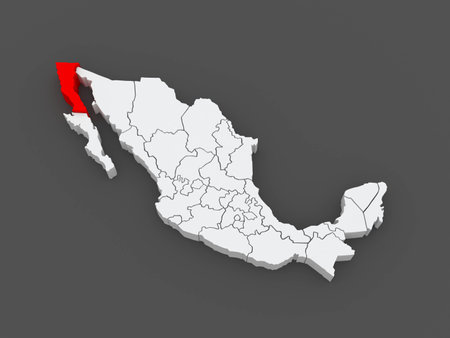 Resultado de imagen para MAPA DE MEXICO RESALTANDO BAJA CALIFORNIA