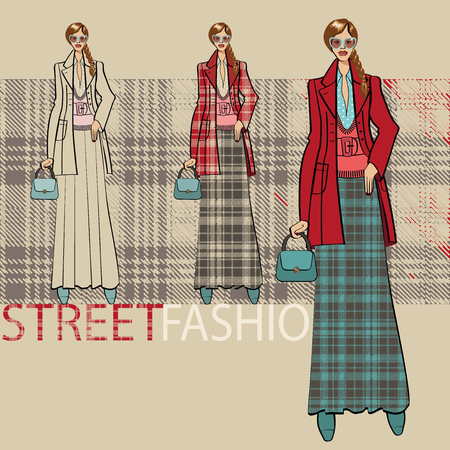 ファッション イラスト ファッショナブルな女の子上着とロング スカート オプション アンサンブル サービス ストリート ファッション モデルのスケッチ のイラスト素材 ベクタ Image ファッション イラスト ファッショナブルな女の子上着とロング スカート オプション アンサンブル サービス ストリート ファッション モデルのスケッチ のイラスト素材 ベクタ Image