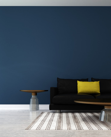 The Interior Design Of Minimal Living Room And Blue Wall Texture Magnificent Blue Interior Design Model The Interior Design Of Minimal Living Room And Blue Wall Texture Magnificent Blue Interior Design Model