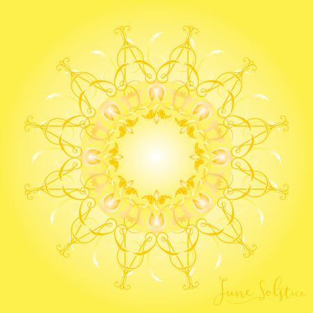 黄色の背景に 6 月の夏至の日の花のイラスト の写真素材 画像素材 Image 黄色の背景に 6 月の夏至の日の花のイラスト の写真素材 画像素材 Image