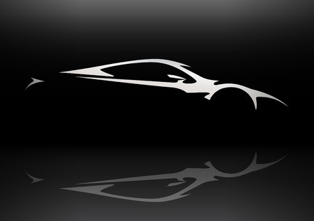 Concept Sportscar Vehicle Silhouette 06 - 40679518