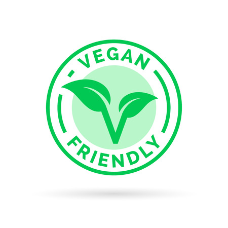 Diseño Del Icono De Vegetariana. Signo Concepto Vegana. Símbolo De La Hoja Vegana. Ilustración Del Vector. Ilustraciones Vectoriales, Clip Art Vectorizado Libre De Derechos. Image 58288222.