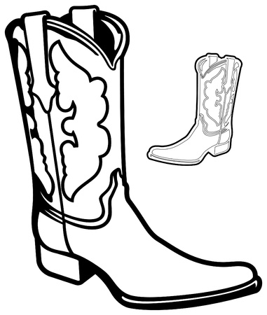 Botas Vaqueras Vector