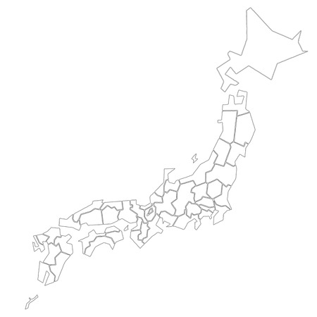 日本地図の純粋な白 のイラスト素材 ベクタ Image 日本地図の純粋な白 のイラスト素材 ベクタ Image