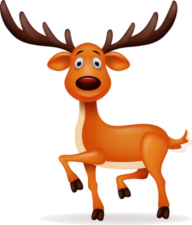 Deer cartoon Vector Illustration