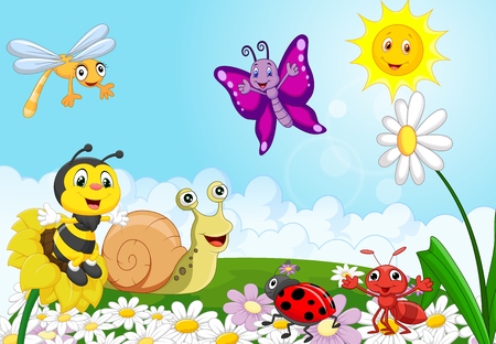 Cartoon small animals