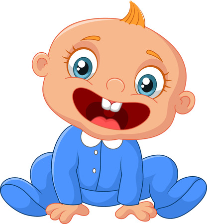 Счастливый <i>поротых</i> мультфильм мальчик
