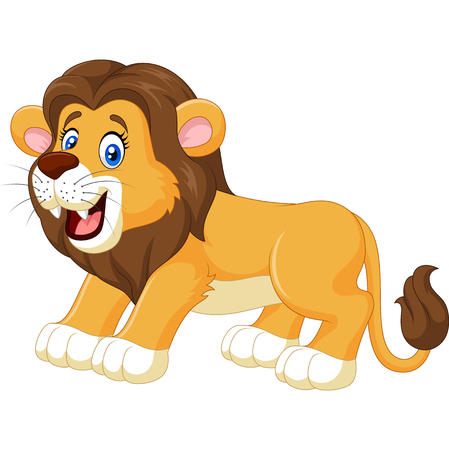 かわいい赤ちゃんライオン歩いて白い背景で隔離のベクトル イラストのイラスト素材 ベクタ Image かわいい赤ちゃんライオン歩いて白い背景で隔離のベクトル イラストのイラスト素材 ベクタ Image