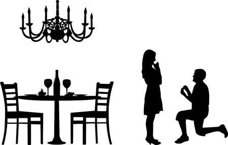 Wein Und Kerzen Auf Dem Tisch Und Stuhl Silhouette Wein Und Kerzen Auf Dem Tisch Und Stuhl Silhouette