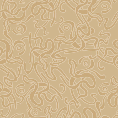 Vintage Beige Seamless Pattern Ornamental Vector Background