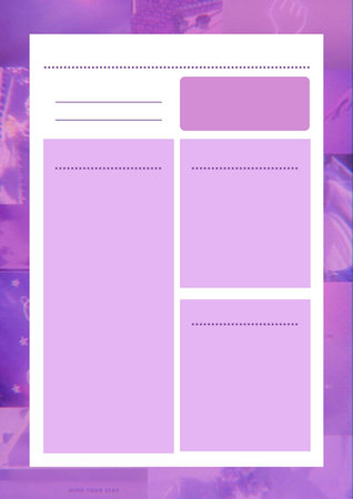 Blank planner digital planning insert sheet printable page template Stock Photo