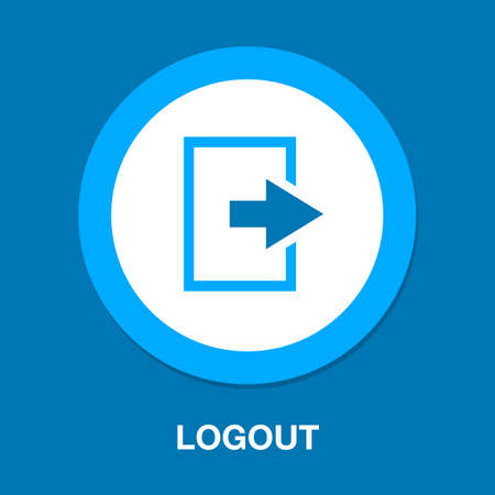 Logout Icon Logout Button Stock Photos and Images - 123RF