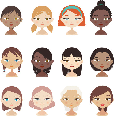 頭と肩の人々 アバター プロフィール女の子顔設定 2 別の髪型と色の組み合わせとはベクトル イラストです のイラスト素材 ベクタ Image 頭と肩の人々 アバター プロフィール女の子顔設定 2 別の髪型と色の組み合わせとはベクトル イラストです のイラスト素材 ベクタ Image