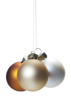 christmas creme brown bronze white christmas balls isolated hanging with white background - White Christmas Balls christmas creme brown bronze white christmas balls isolated hanging with white background - White Christmas Balls