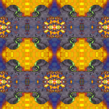 天使とシームレスなファンタジー パターン 例えば 生地 壁紙 壁の装飾 の写真素材 画像素材 Image