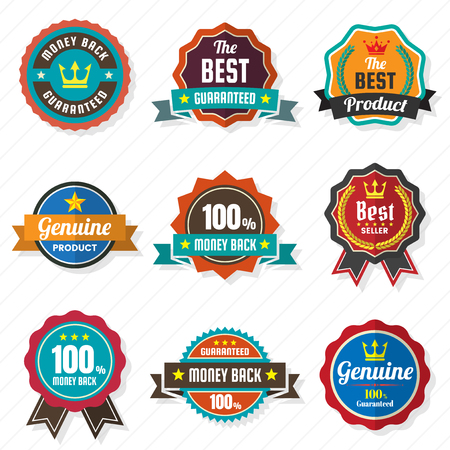Vintage retro vector logo for banner poster flyer
