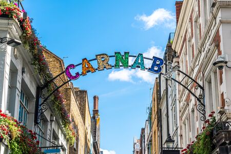 Carnaby street sign in London, United Kingdom - 132159905