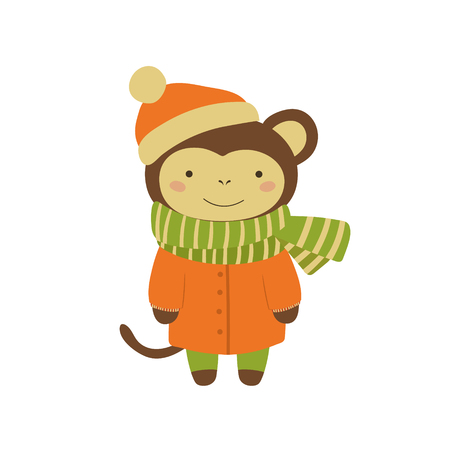ファンキーな猿の服 孤立したオブジェクト のイラスト素材 ベクタ Image