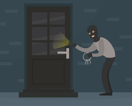 Home Burglary Cliparts, Stock Vector and Royalty Free Home Burglary Illustrations