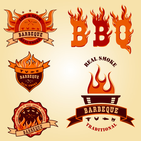 bbq logo stock photos