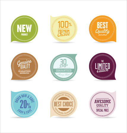 Modern badges collection