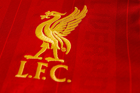 Fussballclubs Liverpool Wappen Auf Glas In Anfield Stadion Liverpool Uk Lizenzfreie Fotos Bilder Und Stock Fotografie Image 50319091