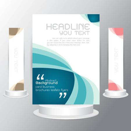 vector vector tri fold business brochure blue template flyers business cards background on gray background - Tri Fold Business Cards vector vector tri fold business brochure blue template flyers business cards background on gray background - Tri Fold Business Cards