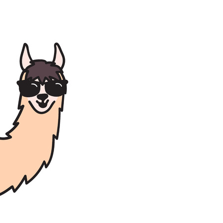 Illustration Vectorielle De La Tete De Lama Mignonne De L Amerique Du Sud Dans Des Verres A La Mode Caricature De Contour Isole Bebe Lama Visage Animal Du Perou Dessines A La Main Illustration Vectorielle De La Tete De Lama Mignonne De L Amerique Du Sud Dans Des Verres A La Mode Caricature De Contour Isole Bebe Lama Visage Animal Du Perou Dessines A La Main