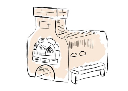 The Sketch Of Old Russian Furnace The Sketch Of Old Russian Furnace
