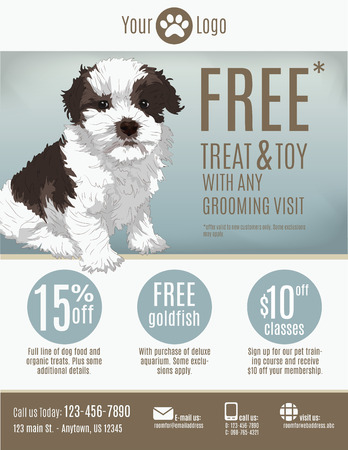 329 193 pet stock vector illustration and royalty free pet clipart pet photo with santa flyer templates