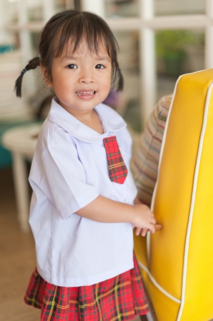 Little asian schoolgirl