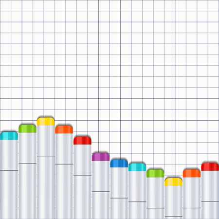 frame border a wave of art markers all colors of the rainbow