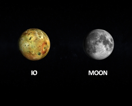 CONQUETE SPATIALE - Page 16 23773349-a-rendered-size-comparison-of-the-jupiter-moon-io-and-the-earth-moon-on-a-starry-with-english-captio