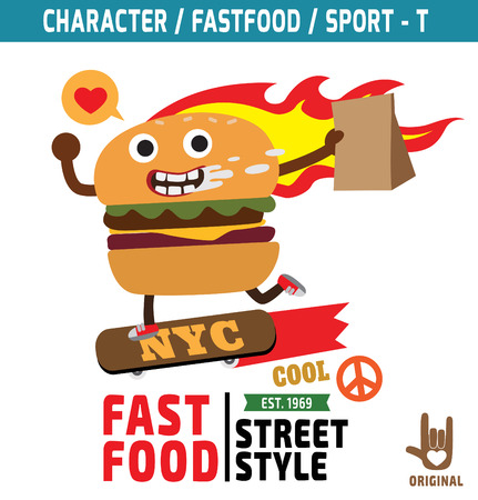 バーガー マスコット キャラクター デザイン ファーストフードの概念 Graphicsvector T シャツ フラット アイコン デザイン スケーター スポーツ イラスト ファンキー スナック 漫画 のイラスト素材 ベクタ Image バーガー マスコット キャラクター デザイン ファーストフードの概念 Graphicsvector T シャツ フラット アイコン デザイン スケーター スポーツ イラスト ファンキー スナック 漫画 のイラスト素材 ベクタ Image