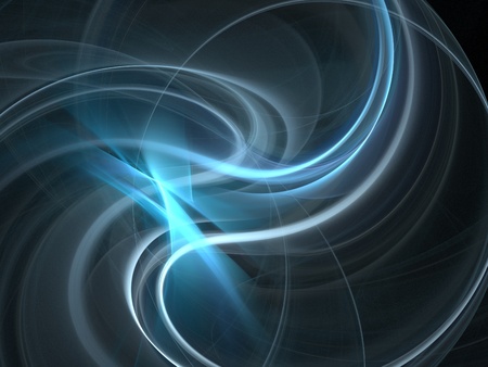 Graphics texture. computer rendered background. 3d fractal. smooth blue waves.