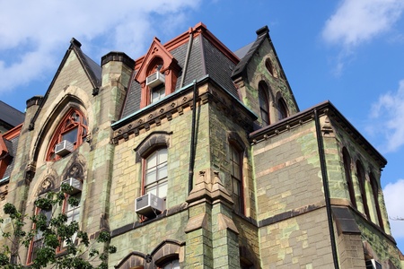 フィラデルヒィア ペンシルバニア 米国 ペンシルバニアの州立大学 ペンシルベニア州立大学 中庭建築 の写真素材 画像素材 Image